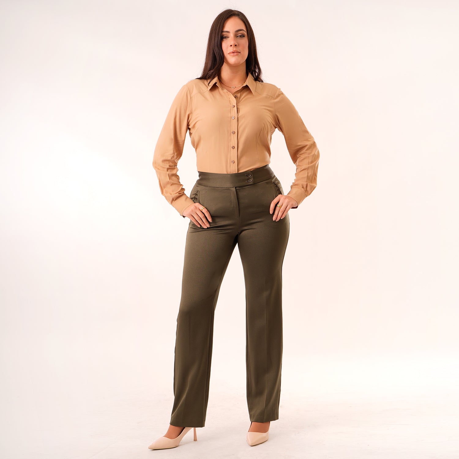 Mae Alcott | Camisa Karol M/L Color Beige