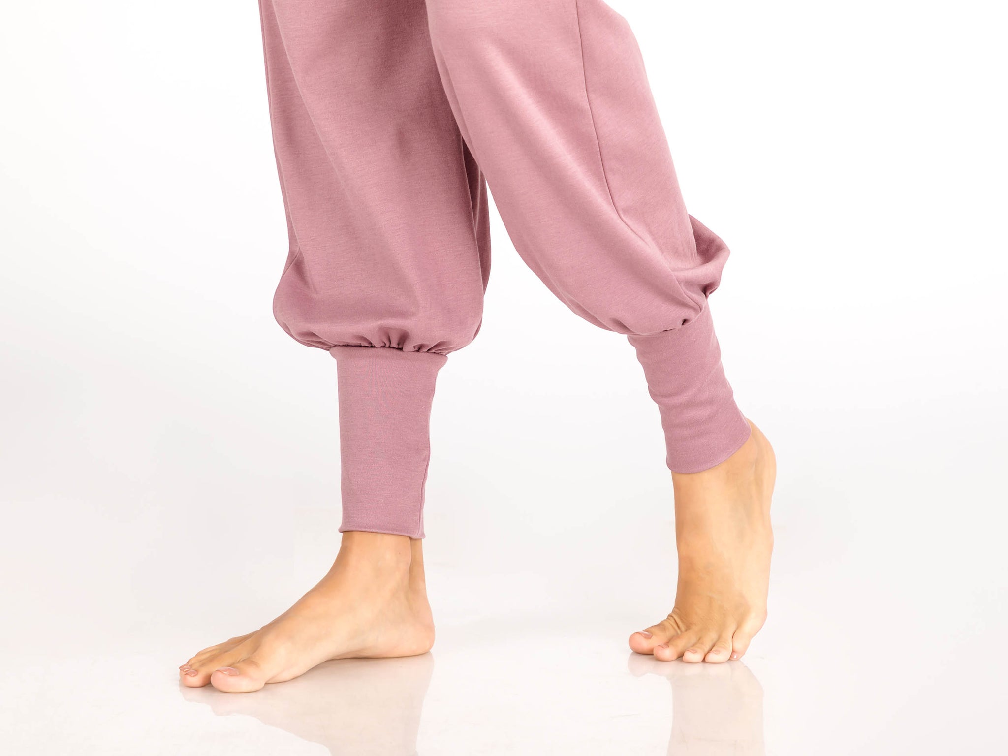 Sueños de Lavanda | Pantalón baggy + Top manga 3/4 dusty orchid - Talla S