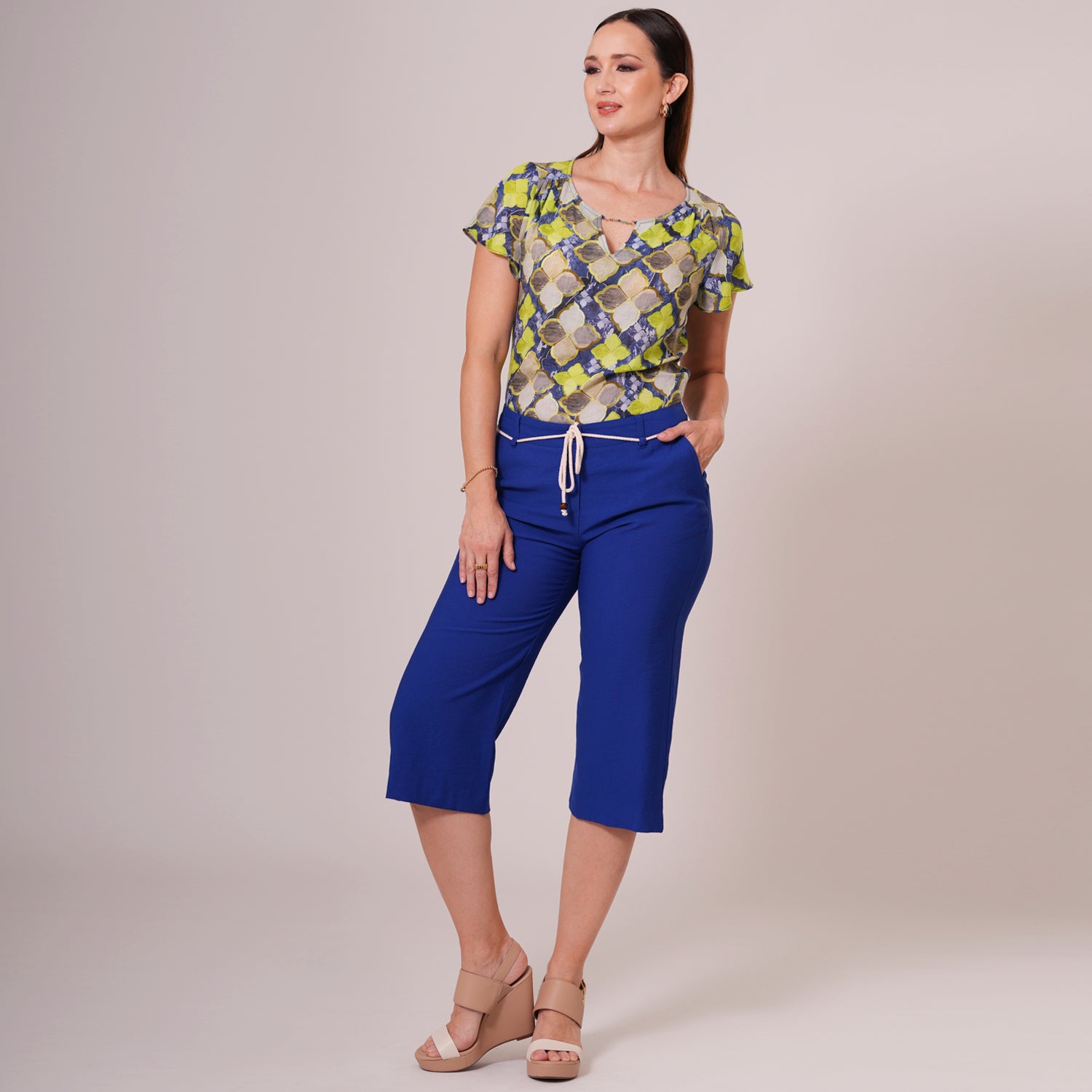 CP | Pantalón Bilbao Suelto Color Azul